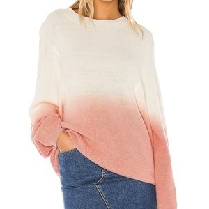 Lovers + Friends sweater. Size small. Cream/Pink ombré.